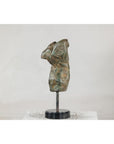 Classcial Bronze Tabletop Torso Sculpture on Marble Base - image 14