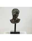 Classical Greek Style Bronze Bust of a Man on Marble Base-2. Asian & Chinese Furniture, Art, Antiques, Vintage Home Décor for sale at FEA Home
