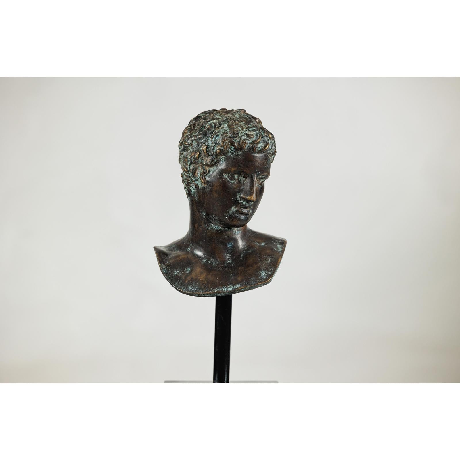 Classical Greek Style Bronze Bust of a Man on Marble Base-6. Asian &amp; Chinese Furniture, Art, Antiques, Vintage Home Décor for sale at FEA Home