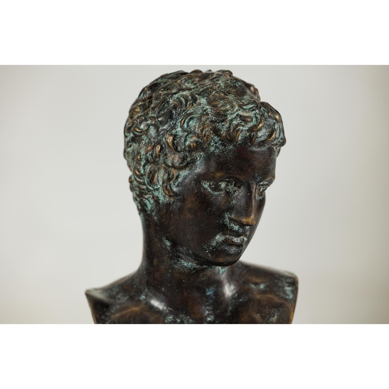 Classical Greek Style Bronze Bust of a Man on Marble Base-7. Asian &amp; Chinese Furniture, Art, Antiques, Vintage Home Décor for sale at FEA Home