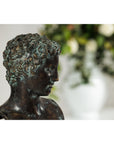 Classical Greek Style Bronze Bust of a Man on Marble Base-8. Asian & Chinese Furniture, Art, Antiques, Vintage Home Décor for sale at FEA Home