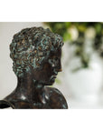 Classical Greek Style Bronze Bust of a Man on Marble Base-9. Asian & Chinese Furniture, Art, Antiques, Vintage Home Décor for sale at FEA Home
