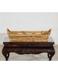 Country Style Hand-Woven Rattan Tray with Arched Side Handles-7. Asian & Chinese Furniture, Art, Antiques, Vintage Home Décor for sale at FEA Home