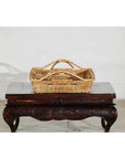 Country Style Hand-Woven Rattan Tray with Arched Side Handles-8. Asian & Chinese Furniture, Art, Antiques, Vintage Home Décor for sale at FEA Home