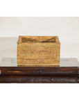 Country Style Long Rectangular Rattan Storage Box with Lid