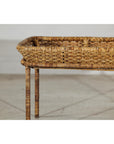 Country Style Rattan Coffee Table with Removable Serving Tray Top-4. Asian & Chinese Furniture, Art, Antiques, Vintage Home Décor for sale at FEA Home