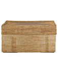 Country Style Rectangular Woven Rattan Storage Box with Lid - image 17