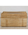 Country Style Rectangular Woven Rattan Storage Box with Lid - image 3