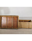 Country Style Rectangular Woven Rattan Storage Box with Lid - image 4
