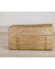 Country Style Rectangular Woven Rattan Storage Box with Lid - image 7