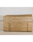 Country Style Rectangular Woven Rattan Storage Box with Lid - image 8