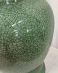 Crackle Sage Green Glazed Ceramic Vase with Tall Flared Neck, SKU , image 8