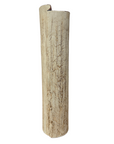 Cream Textured Cylinder Prem Vase with Red Brown Inside, SKU , image 1