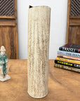 Cream Textured Cylinder Prem Vase with Red Brown Inside, SKU , image 3