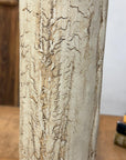Cream Textured Cylinder Prem Vase with Red Brown Inside, SKU , image 7