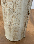 Cream Textured Cylinder Prem Vase with Red Brown Inside, SKU , image 8