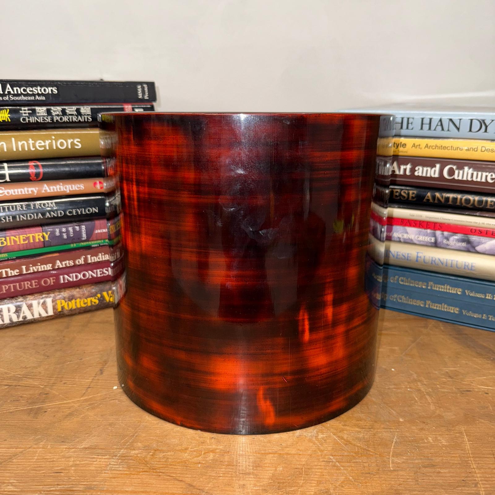 Crimson Red Wood Hibachi with Removable Terracotta Liner - FEA Home