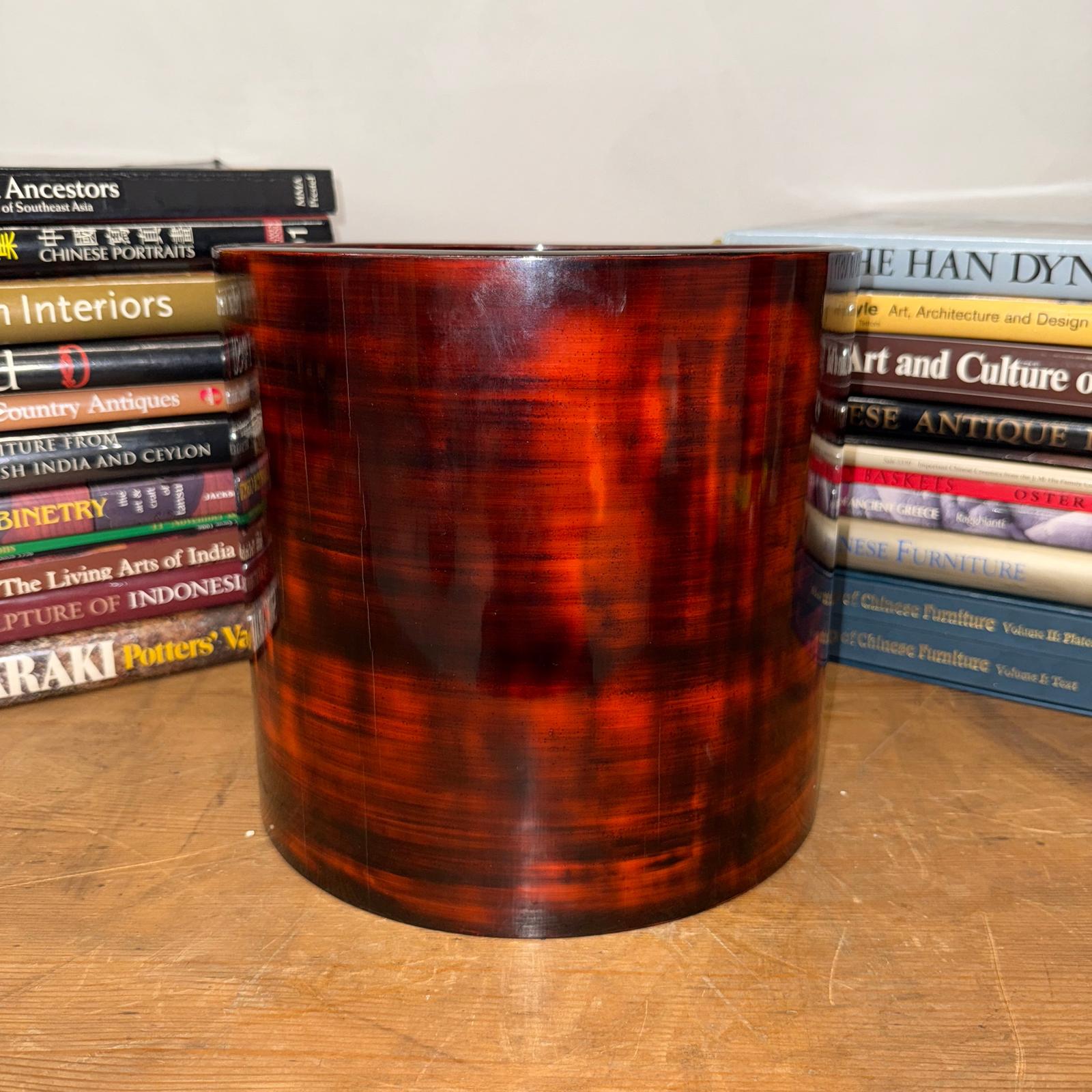 Crimson Red Wood Hibachi with Removable Terracotta Liner - FEA Home
