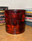 Crimson Red Wood Hibachi with Removable Terracotta Liner - FEA Home