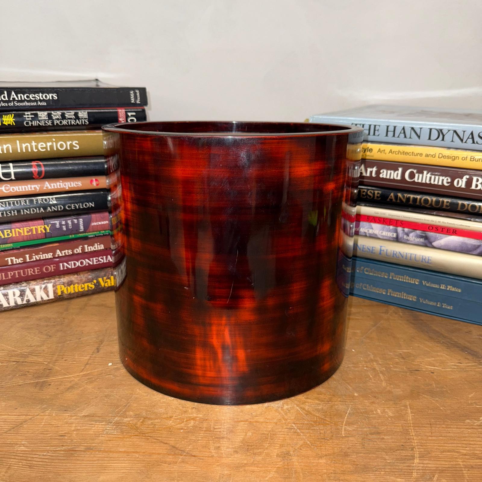 Crimson Red Wood Hibachi with Removable Terracotta Liner - FEA Home