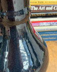 Dark Black Gloss Ceramic Vase with Baluster Silhouette - FEA Home