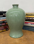 Dark Green Crackle Ceramic Vase with Round Body, SKU , image 3