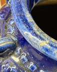 Deep Blue Glazed Ceramic Storage Jar with Small Loop Handles, SKU , image 9