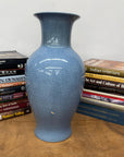 Elegant Blue Ceramic Vase with Intricate Crackle Design, SKU , image 5
