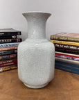 Elegant White Ceramic Vase with Intricate Crackle Finish, SKU , image 5