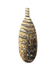 Elongated Brown, White & Black Drip Prem Vase - FEA Home