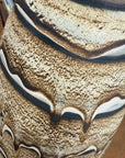 Elongated Brown, White & Black Drip Prem Vase - FEA Home