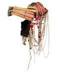 Ulo Tribal Akha Woman's Headdress with Framework of Bamboo and Beads