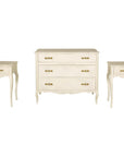 Provincial Style West Michigan Company Cream Dresser and Nightstands Set