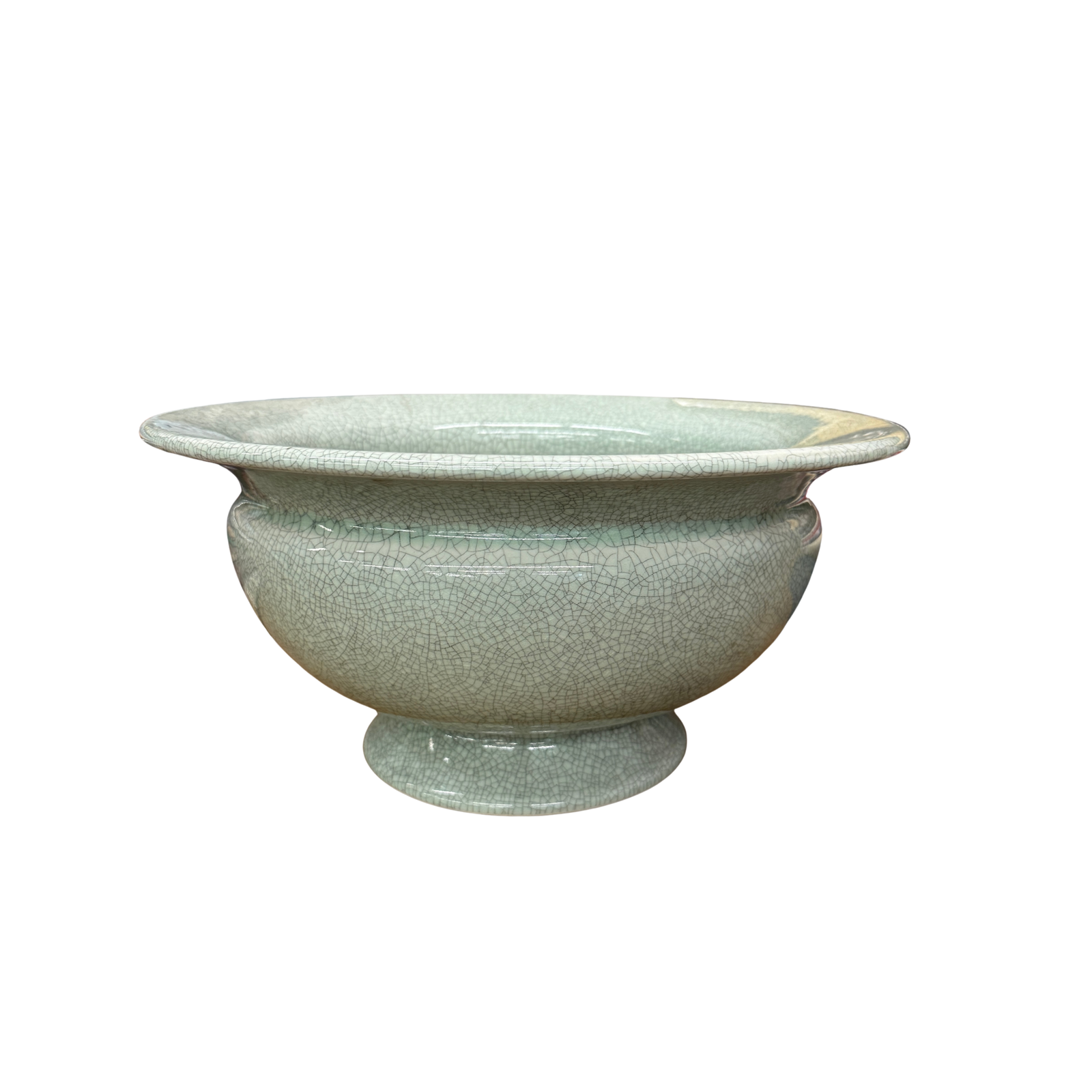 Fine Crackle Glazed Green Ceramic Bowl, SKU , image 1