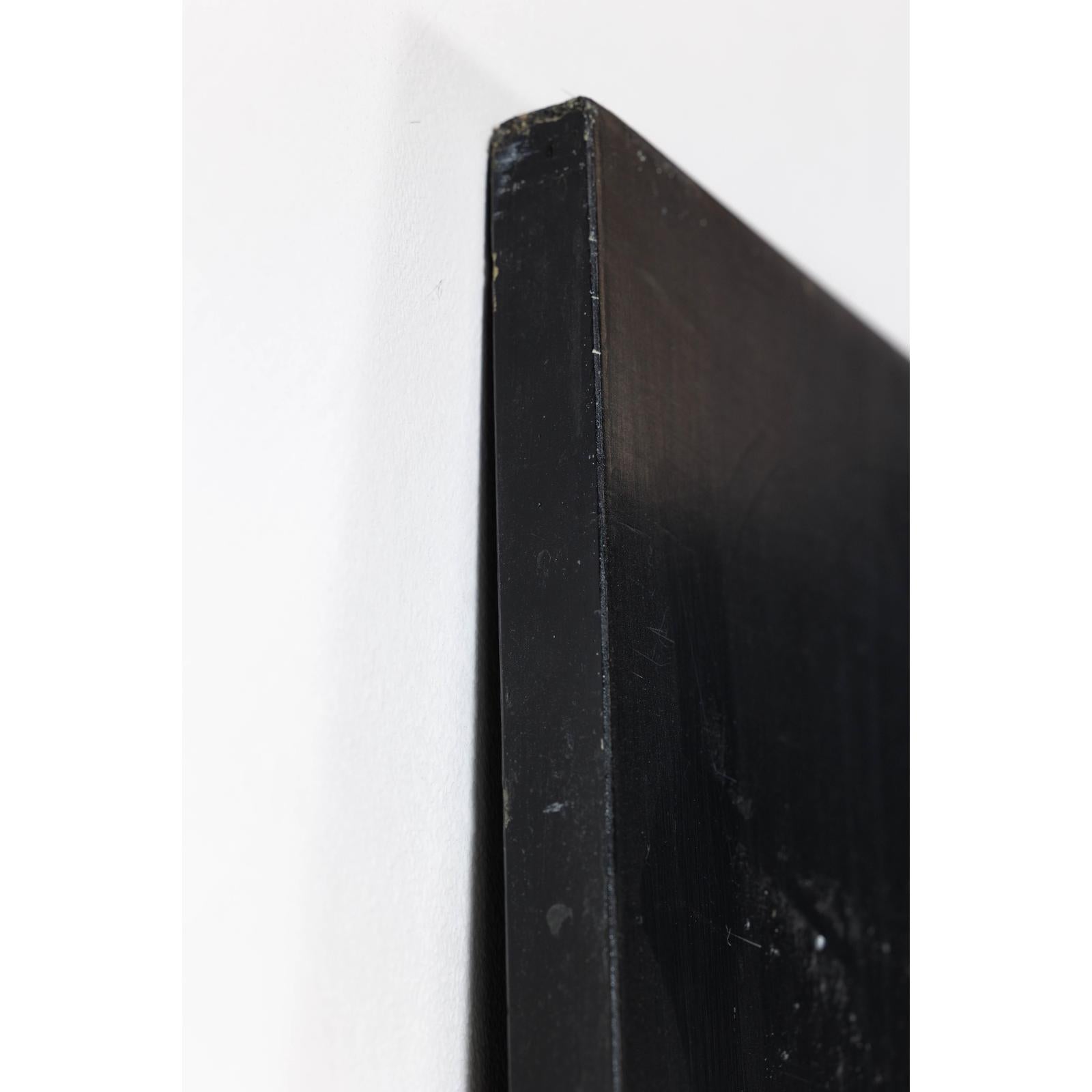 Four-Panel Black Folding Screen with Floral Design | FEA Home