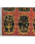 Four-Panel Cinnabar Red and Black Lacquered Screen with Gilt Chinoiserie Motifs-8. Asian & Chinese Furniture, Art, Antiques, Vintage Home Décor for sale at FEA Home