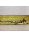 Gilt Metal Landscape Wall Panel with Red Seal Marks - image 2
