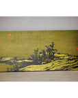 Gilt Metal Landscape Wall Panel with Red Seal Marks - image 6