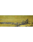 Gilt Metal Landscape Wall Panel with Red Seal Marks - image 9