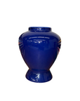 Glossy Deep Cobalt Blue Vase with Rounded Baluster Form, SKU , image 1