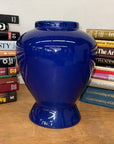 Glossy Deep Cobalt Blue Vase with Rounded Baluster Form, SKU , image 2