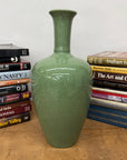 Green Crackle Ceramic Vase with Flared Opening, SKU , image 5