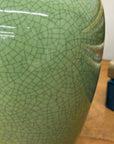 Green Crackle Ceramic Vase with Flared Opening, SKU , image 6