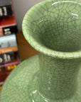 Green Crackle Ceramic Vase with Flared Opening, SKU , image 9