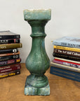 Green Glaze Ceramic Columns with Weathered Texture - FEA Home