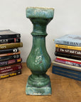 Green Glaze Ceramic Columns with Weathered Texture - FEA Home