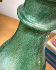 Green Glaze Ceramic Columns with Weathered Texture - FEA Home