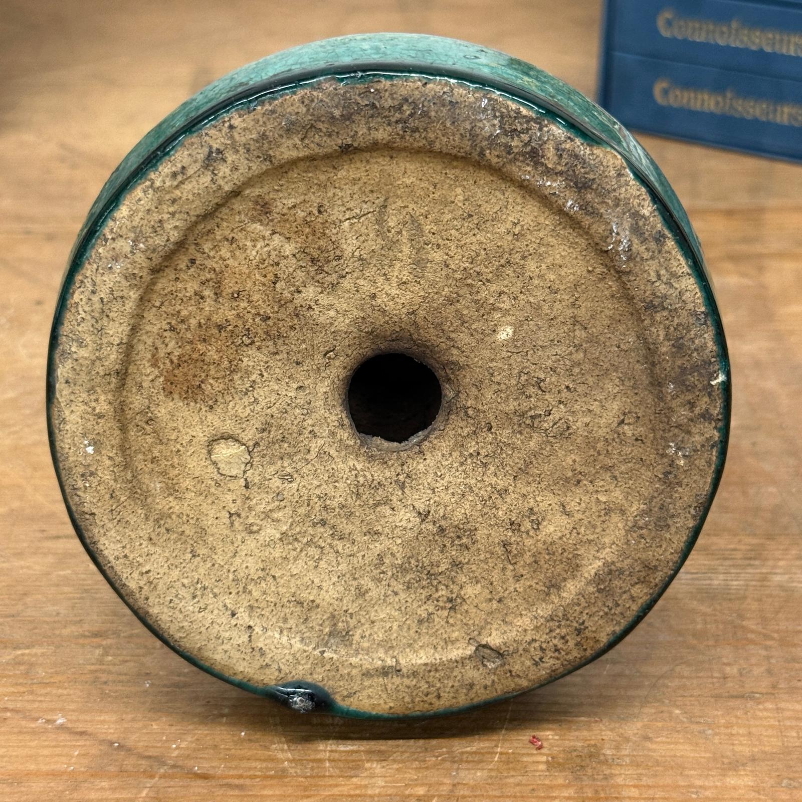 Green Glazed Ceramic Candle Holders in Varying Shades - FEA Home
