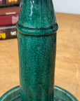 Green Glazed Ceramic Candle Holders in Varying Shades - FEA Home