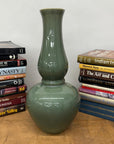 Green Glazed Ceramic Vase with Bold Long-Necked Silhouette, SKU , image 3